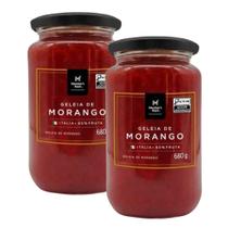 Kit 2 Potes de Geleia de Morango Gourmet Italiana Members Mark 680g Vidro Tamanho Família Kit 2 Potes de Geleia de Morango Gourmet Italiana Members Mark 680g Vidro Tamanho Família