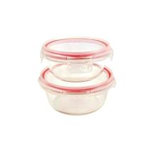 Kit 2 Potes De Vidro 400ml Tampa Hermética