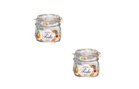 Kit 2 Potes de Vidro Hermético Original Fido Terrina 500 ml Ø 10,6 mm Multiuso