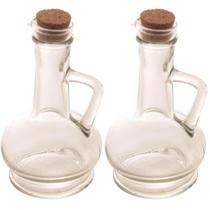 Kit 2 Potes de Vidro Tampa Rolha 230ml para Azeite e Vinagre Lyor Porta Condimentos Kit 2 Potes de Vidro Tampa Rolha 230ml para Azeite e Vinagre Lyor Porta Condimentos
