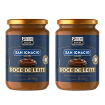 Kit 2 potes doce de leite san ignacio 800g tradicional argentino em vidro importado Kit 2 potes doce de leite san ignacio 800g tradicional argentino em vidro importado