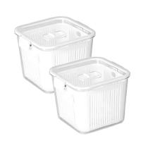 Kit 2 Potes Hermético Slim Multiuso 2.030L cada cesto Kit 2 Potes Hermético Slim Multiuso 2.030L cada cesto