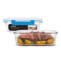 Kit 2 Potes Herméticos Com Trava Mega Firme 1520ml Lasanha