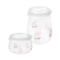 Kit 2 Potes Herméticos Flip Mantimentos Plástico 700ml 1,9L
