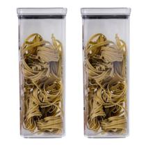 Kit 2 Potes Herméticos Lumini Quadrado 2,200 ML 1163 Paramount Kit 2 Potes Herméticos Lumini Quadrado 2,200 ML 1163 Paramount