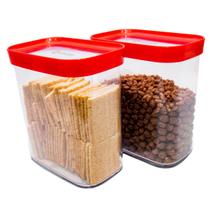 Kit 2 Potes Herméticos para Alimentos Organização Cozinha