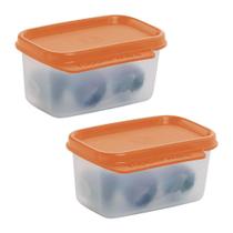 Kit 2 Potes Herméticos Tupperware Basic Line Transparente 160ml