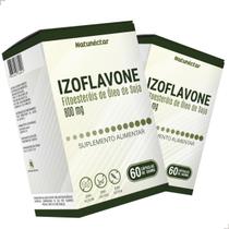 Kit 2 Potes Izoflavone Suplemento Alimentar Natural Puro Original Vegetais 120 Cápsulas Gérmen de Soja