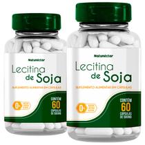 Kit 2 Potes Lecitina de Soja Suplemento Alimentar Natural 100% Puro Original Natunéctar 120 Capsulas Kit 2 Potes Lecitina de Soja Suplemento Alimentar Natural 100% Puro Original Natunéctar 120 Capsulas