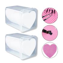 Kit 2 Potes Lenço Coração Limpeza Pincel Pinça Removedor Designer de Sobrancelha Lash Designer Extensionista de Cílios Studio Higiene Instrumentos Kit 2 Potes Lenço Coração Limpeza Pincel Pinça Removedor Designer de Sobrancelha Lash Designer Extensionista de Cílios Studio Higiene Instrumentos