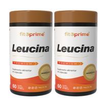 Kit 2 Potes Leucina 60 Cápsulas Fitoprime
