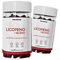 Kit 2 Potes Licopeno Suplemento Alimentar Natural Extrato Seco Vitamina Selênio Frascos 120 Cápsulas Natunéctar Original Kit 2 Potes Licopeno Suplemento Alimentar Natural Extrato Seco Vitamina Selênio Frascos 120 Cápsulas Natunéctar Original