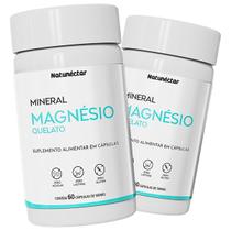 Kit 2 Potes Magnésio Quelato 120 Capsulas Máxima Absorção 100% Puro Original Suplemento Alimentar Kit 2 Potes Magnésio Quelato 120 Capsulas Máxima Absorção 100% Puro Original Suplemento Alimentar