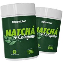 Kit 2 Potes Matchá Colágeno Suplemento Alimentar em Pó Natural Instantâneo 100 Puro Premium 190g Kit 2 Potes Matchá Colágeno Suplemento Alimentar em Pó Natural Instantâneo 100 Puro Premium 190g