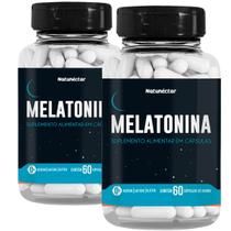 Kit 2 Potes Melatonina Natunectar 120 Capsulas 500mg