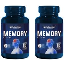 Kit 2 Potes Memory Extreme Suplemento Alimentar Natural Original Natunectar 120 Cápsulas