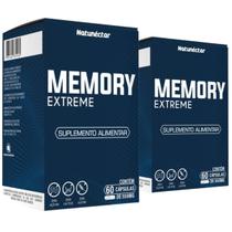 Kit 2 Potes Memory Extreme Suplemento Alimentar Natural Original Natunectar 120 Cápsulas