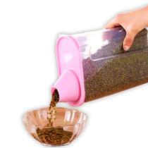 Kit 2 Potes Multiuso Porta Grãos Ração Sabão em Pó 1,7L Pratico