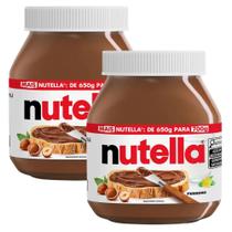 Kit 2 Potes Nutella 700g Creme de Avelã Original Cremoso com Sabor Irresistível Kit 2 Potes Nutella 700g Creme de Avelã Original Cremoso com Sabor Irresistível