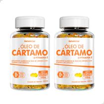 Kit 2 Potes Óleo de Cartamo Suplemento Alimentar Natural Natunectar 120 Cápsulas Gelatinosas Moles