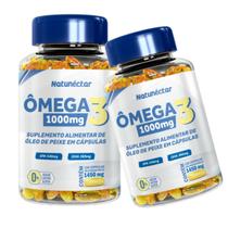 Kit 2 Potes Ômega 3 240 Capsulas Suplemento Alimentar Natural Óleo de Peixe Concentrado Original