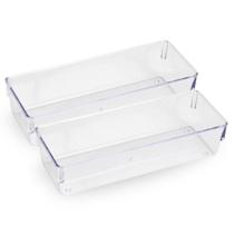 Kit 2 Potes Organizadores Multiuso Modular Retangulares