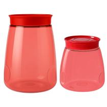 Kit 2 Potes Para Mantimentos Pote Organizador Cozinha 2,2lts E 1,6lt Multiuso Premium Kit 2 Potes Para Mantimentos Pote Organizador Cozinha 2,2lts E 1,6lt Multiuso Premium