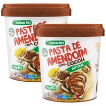 Kit 2 Potes Pasta de Amendoim Com Cacau Guimarães 1,005kg Vegano, Integral e Nutritiva Kit 2 Potes Pasta de Amendoim Com Cacau Guimarães 1,005kg Vegano, Integral e Nutritiva