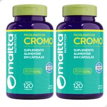 Kit 2 Potes Picolinato de Cromo 240 Capsulas Vitamina Original Puro 100 Suplemento Alimentar