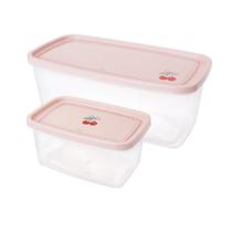 Kit 2 Potes Plástico 1,2L 3L Organizador Cozinha Tampa Rosa Decorado Alimento Kit 2 Potes Plástico 1,2L 3L Organizador Cozinha Tampa Rosa Decorado Alimento
