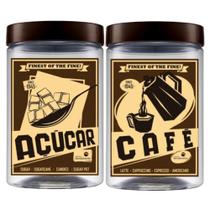 Kit 2 Potes Porta Café E Açúcar Cantinho Do Café Spresso