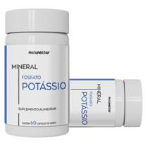 Kit 2 Potes Potássio Puro 100% Natural Suplemento Alimentar Original Natunectar Vitamina Magnésio 120 Capsulas