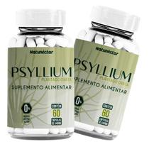 Kit 2 Potes Psyllium Suplemento Alimentar Produto Natural 100% Puro Original Premium 120 Cápsulas Natunéctar
