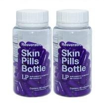 Kit 2 Potes Resveratrol Skin Pills Bottle Anti-idade Combate Envelhecimento - Le Paquet