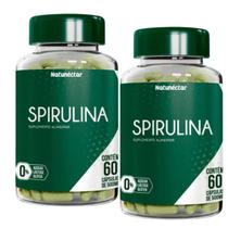 Kit 2 Potes Spirulina Suplemento Alimentar Natural Vitaminas 100% Puro Natunéctar 120 Capsulas Kit 2 Potes Spirulina Suplemento Alimentar Natural Vitaminas 100% Puro Natunéctar 120 Capsulas