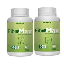 Kit 2 Potes Suplemento Alimentar Fibromax 120 Capsulas Natural fonte Fibras 100 Puro sem sabor