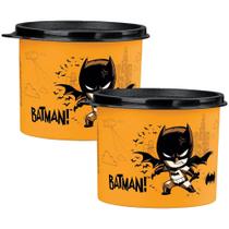 Kit 2 Potes Tupper Redondinha Kids 500ml Batman