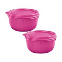 Kit 2 Potes Tupperware Tigelinha Rosa 250ml Kit 2 Potes Tupperware Tigelinha Rosa 250ml