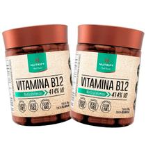 Kit 2 Potes Vitamina B12 Metilcobalamina 414% VD Suplemento Alimentar Vegana 100% Puro Natural - 120 Cápsulas Nutrify
