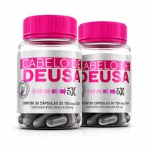 Kit 2 Potes Vitamina Capilar Cabelo de Deusa, Suplemento Alimentar Para Fortalecimento Dos Cabelos Unhas e Pele, Com Biotina, Vitaminas e Minerais Kit 2 Potes Vitamina Capilar Cabelo de Deusa, Suplemento Alimentar Para Fortalecimento Dos Cabelos Unhas e Pele, Com Biotina, Vitaminas e Minerais