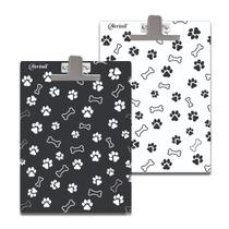 Kit 2 prancheta acrílica a4 patinhas pet pr/br pegadas cheia Kit 2 prancheta acrílica a4 patinhas pet pr/br pegadas cheia