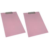 KIT 2 PRANCHETA OFFICE PRENDEDOR METAL OFICIO A4 Cor:Rosa KIT 2 PRANCHETA OFFICE PRENDEDOR METAL OFICIO A4 Cor:Rosa