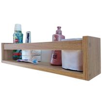 Kit 2 Prateleira de Banheiro Nicho Organizador Para Lavabo Cozinha Quarto Mdf Madeira 55 cm - arte cedro