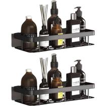 Kit 2 Prateleira Porta Shampoo Sabonete Organizador Multiúso Casa Banheiro Parede Adesivo Resistente