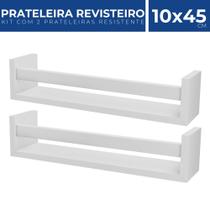 Kit 2 Prateleira Revisteiro Madeira Quarto Decorativo 45x10