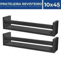 Kit 2 Prateleira Revisteiro Madeira Quarto Decorativo 45x10 - Pratk