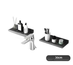 Kit 2 Prateleira Suporte Multiuso Para Banheiro Pia Box de Metal 30cm - Longue Sanitary