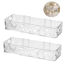 Kit 2 Prateleira Suporte Shampoo Acrílico Adesivo Box Lavabo