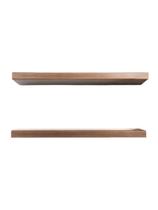 Kit 2 Prateleiras 100% MDF cor FREIJÓ SOFISTICADO 30x10x1,5cm + Suporte de instalação