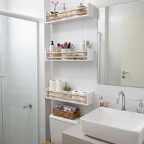 Kit 2 Prateleiras Branca de MDF - Dulce - 50x10